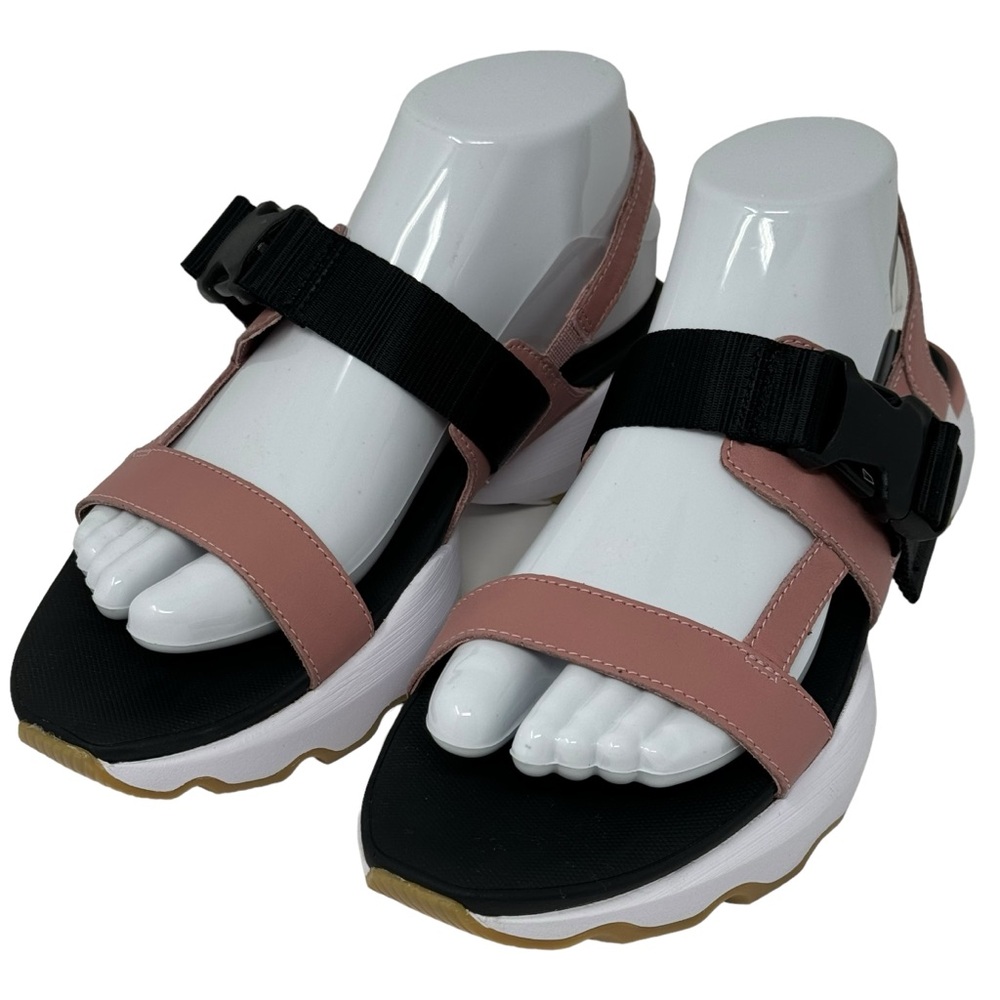 Sorel Kinetic Impact Women Sling Back NL4697-659 Sandals Sz. 8 Eraser Pink White